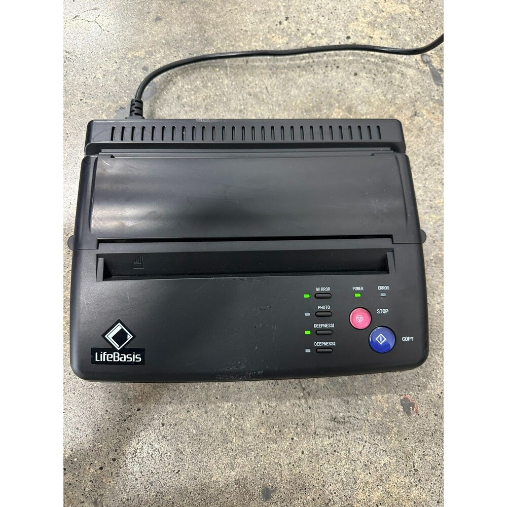 Life Basis Tattoo Thermal Transfer Copier Stencil Printer Model 116F